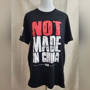 Nine Line Apparel Women's Black Red White Tee Not Made In China Size‎ Large USA